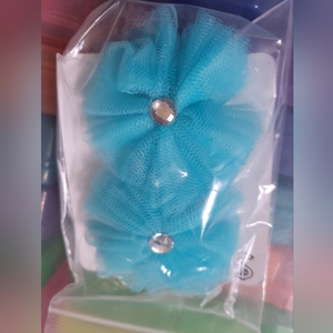 2 pack of tulle flower shape clip in hair‎ bows